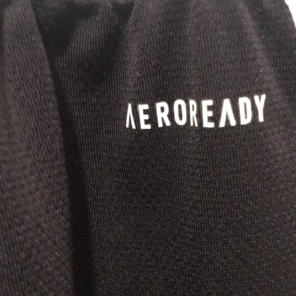 Adidas Mens Athletic Basketball Shorts 3 Stripes Black White Size Med EUC #0422 - Picture 7 of 10